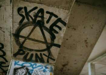 ANARCHY Logo White Goth illustration