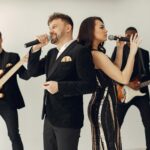 band performing live