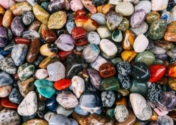 colorful gemstone collection