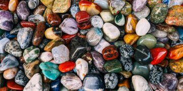 colorful gemstone collection