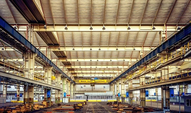 Building A Clothing Brand: Large interior of an industrial factory building
