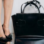 ladies black leather biker jacket