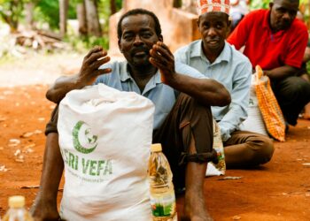 men supporting each other