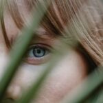 person looking at distant horizon