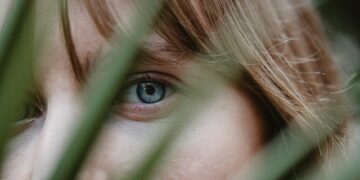 person looking at distant horizon