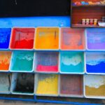 various colorful polished gemstones