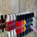 abstract colorful nail design