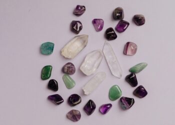 assortment of protection gemstones