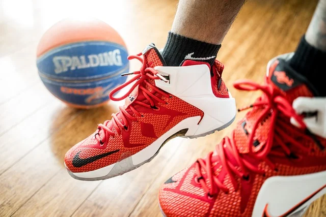 Best jordan colorways for resale 2026: Red and white Nike LeBron sneakers with a basketball in background