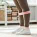 calves with compression sleeve