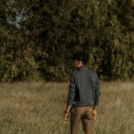 chaser pants brown on black outfit