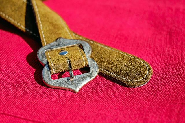 Close-up of Gucci belt serial number stamp