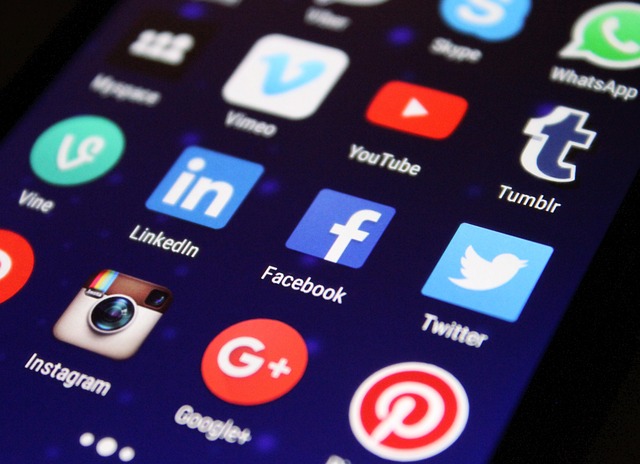 Collage of social media icons and a viral video player interface