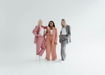 diverse collection of pants and skirts