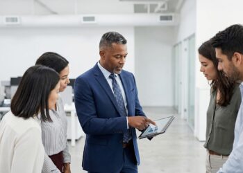 diverse group of people testing pharmacy foundation