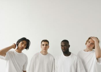 diverse men wearing different earring styles