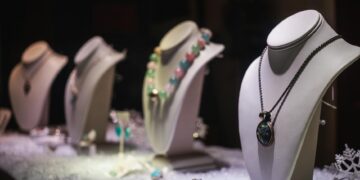 elegant jewelry display
