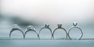 engagement ring metal samples