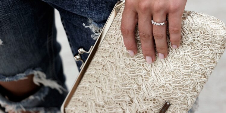 gold clutch bag