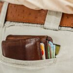 luxury leather belt close up