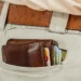 luxury leather belt close up