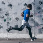 man running tank top