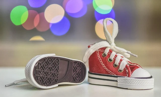 How to Authenticate Sneakers: A Guide for Collectors in 2026: Tiny miniature red canvas sneakers with white laces