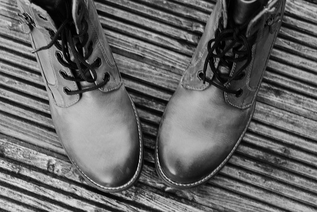 A pair of black leather Rick Owens Geobasket sneakers with distinctive lacing