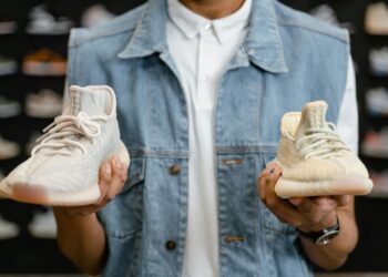 sneaker authentication close-up