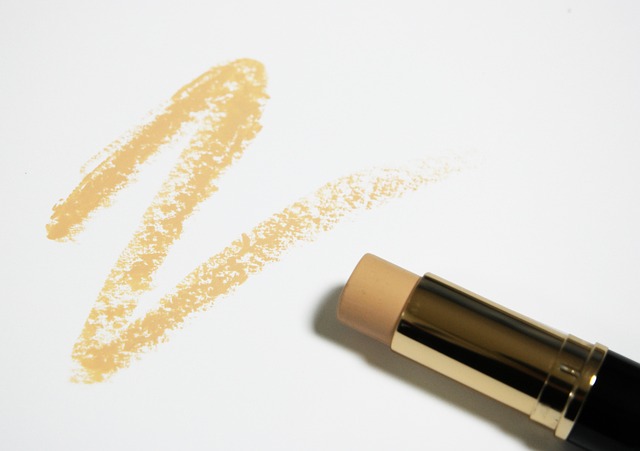 Swatches of different foundation finishes (dewy, satin, matte) on a neutral skin tone (best pharmacy makeup foundation)