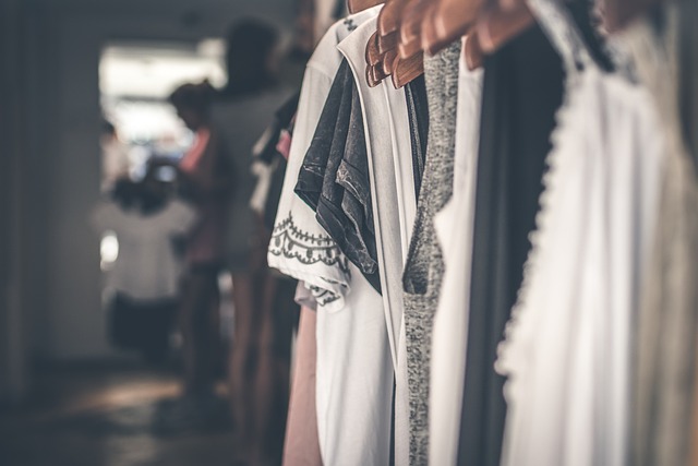 Wardrobe featuring sustainable and ethically sourced clothing items like a classic trench coat and well-made boots.