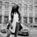 woman street style vintage jacket