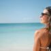 woman wearing stylish pink bikini