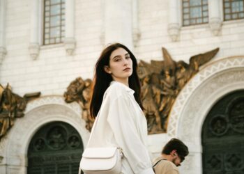 woman wearing white skirt