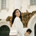 woman wearing white skirt