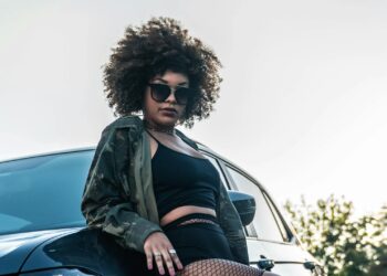 woman with styled short hair