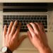 writer at computer creative