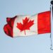 Canadian flag with diverse products
