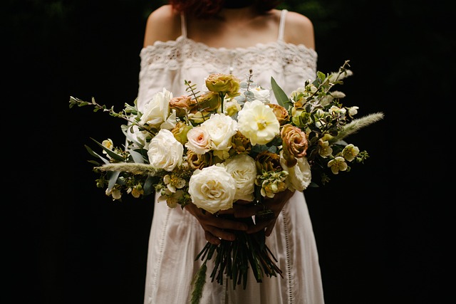 Collage of three brides showcasing different modern marriage dress styles: a jumpsuit, a structured gown with dramatic sleeves, and a bias-cut slip dress.