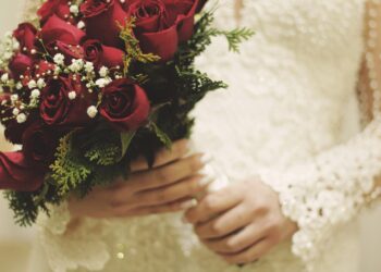 elegant wedding dress with sleeves