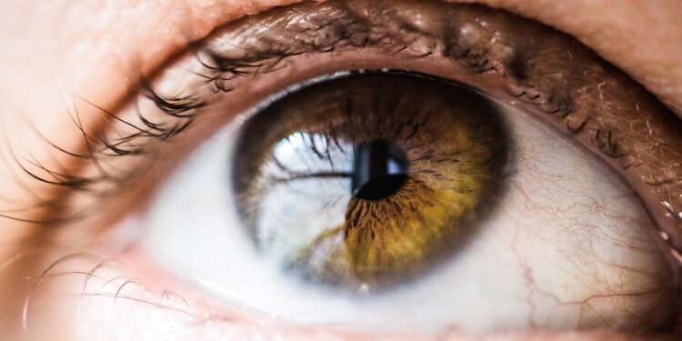 eyebrow threading close up