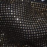 fashion model wearing sequin skirt