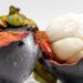 fresh purple mangosteen fruit