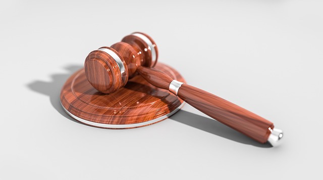 Legal document symbolizing a restraining order, with a blurred background.