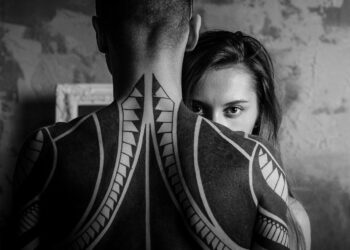 minimalist couples tattoos
