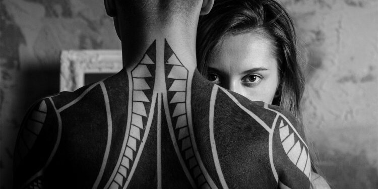 minimalist couples tattoos