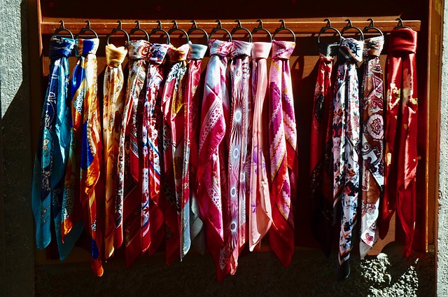 Various silk hair bonnets in different colors and styles