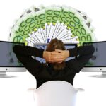 woman activating credit card online