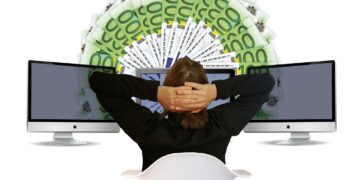 woman activating credit card online