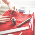 woman getting styled online